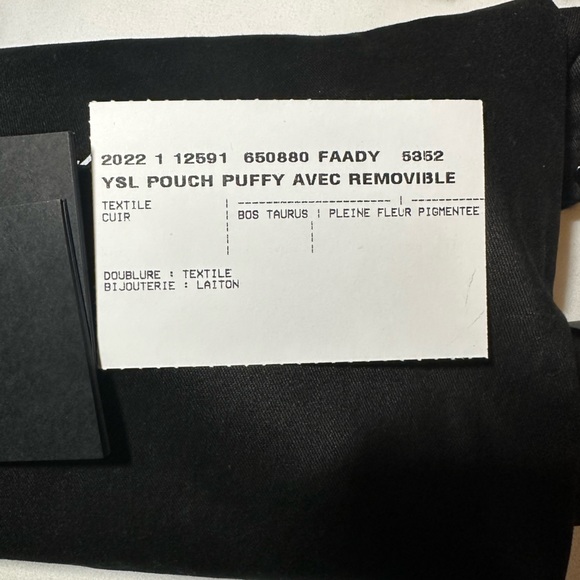 Saint Laurent Loulou Puffer Denim Pouch - Picture 15 of 16